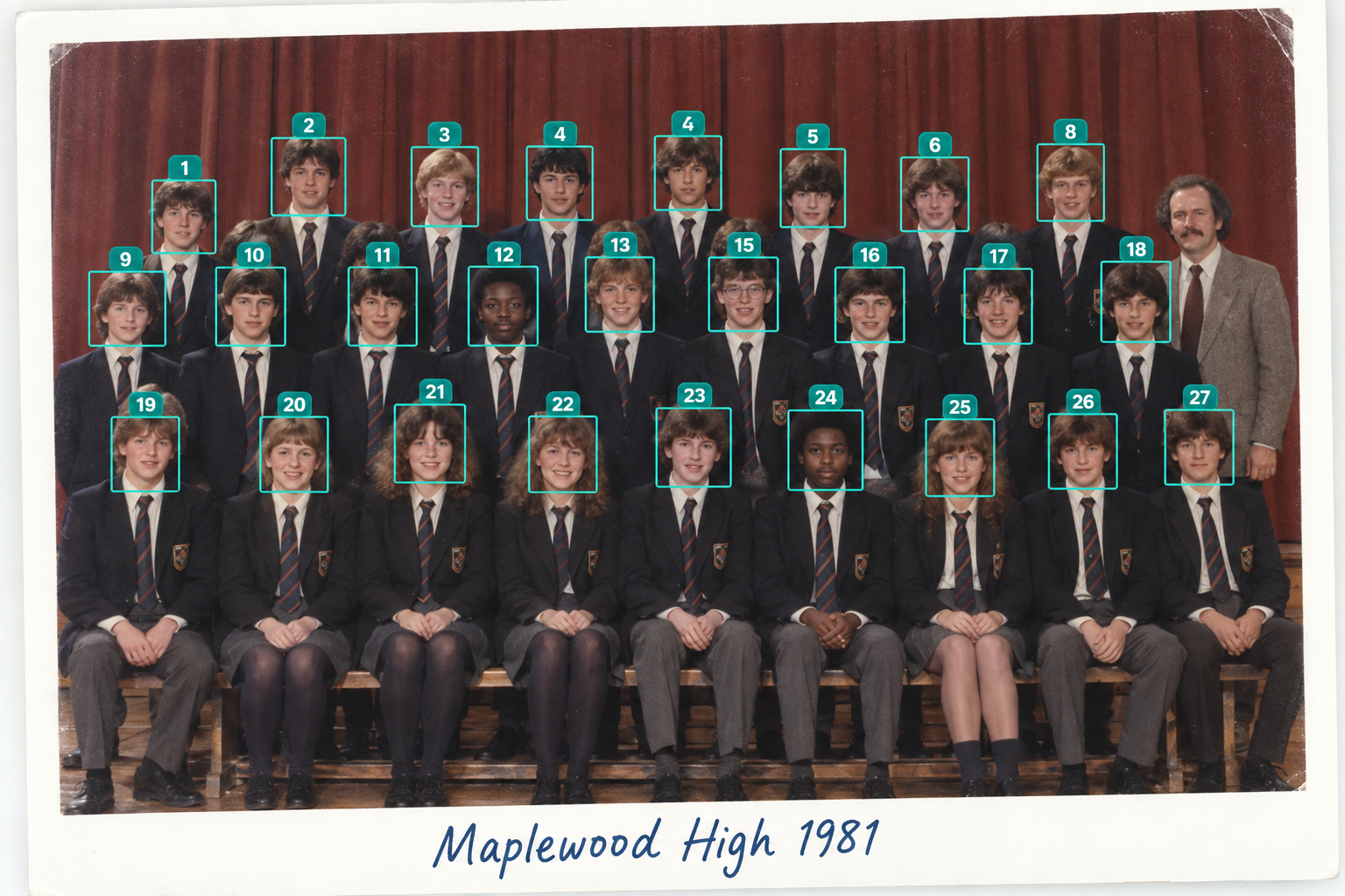 Fictional Maplewood High school group, 1981